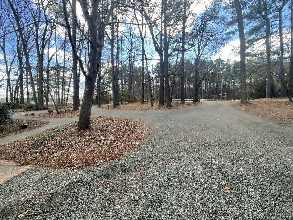 the driveway at The G House